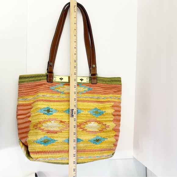Patricia Nash Hand-Loomed Cotton Weave Chennai Tote Bag - Picture 8 of 10